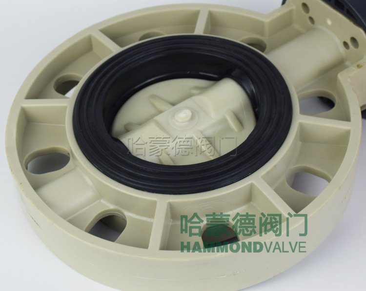 手柄PPH蝶阀图片  手柄PPH对夹式蝶阀厂家图片