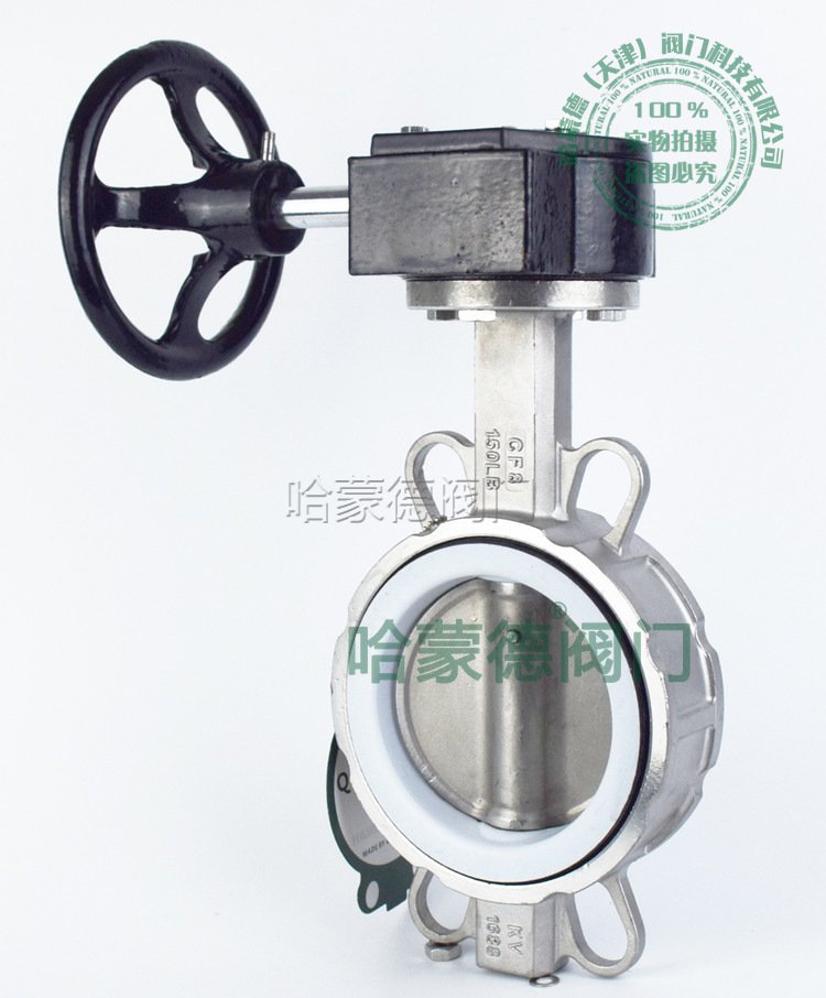 不锈钢涡轮四氟蝶阀图片