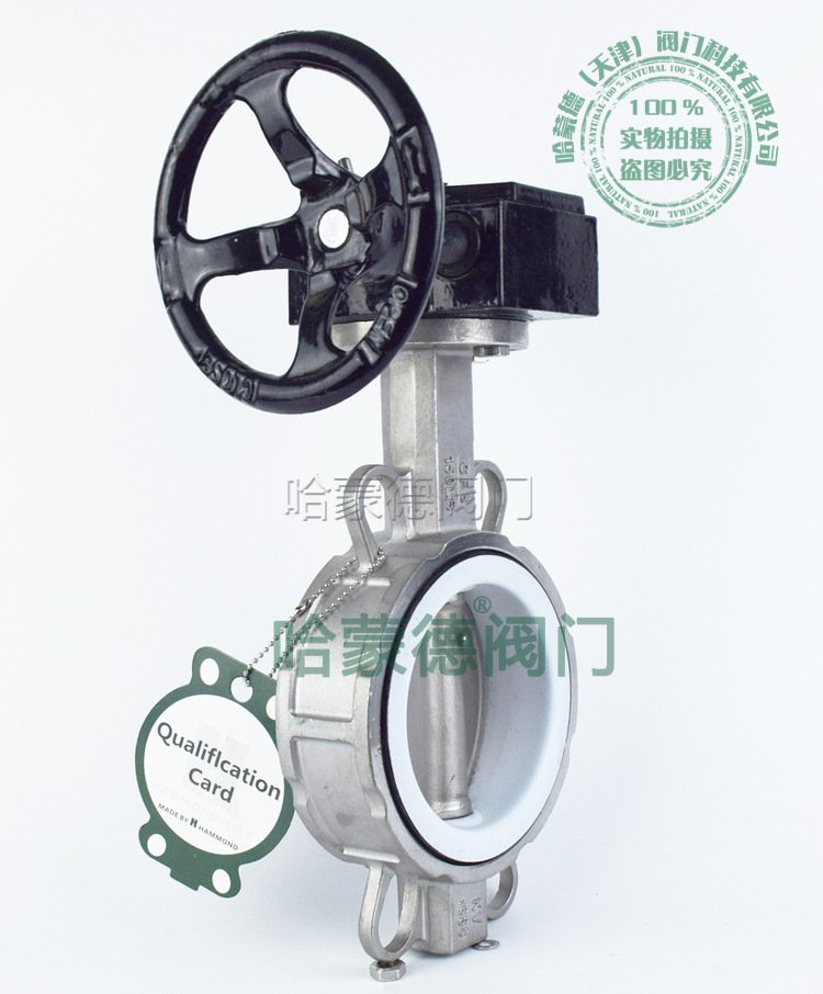 不锈钢涡轮四氟蝶阀图片