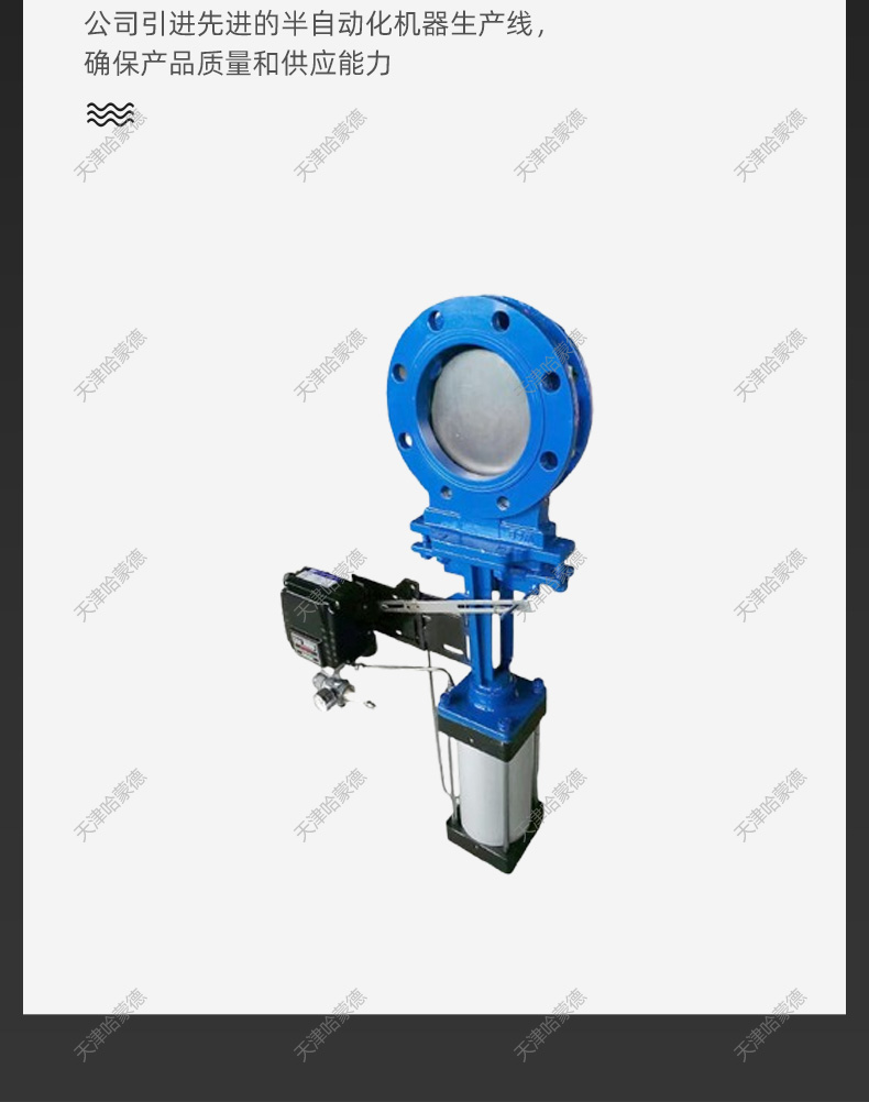 哈蒙德PZ673H10C气动刀闸阀铸钢放料插板阀DN80 100 125 150 200.jpg