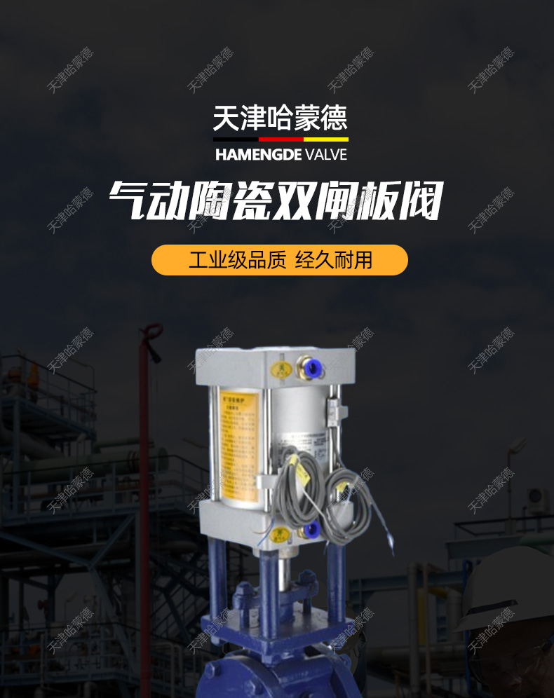 哈蒙德Z644TC-16C气动陶瓷双闸板阀仓泵气力输灰出料阀耐磨双插板阀.jpg