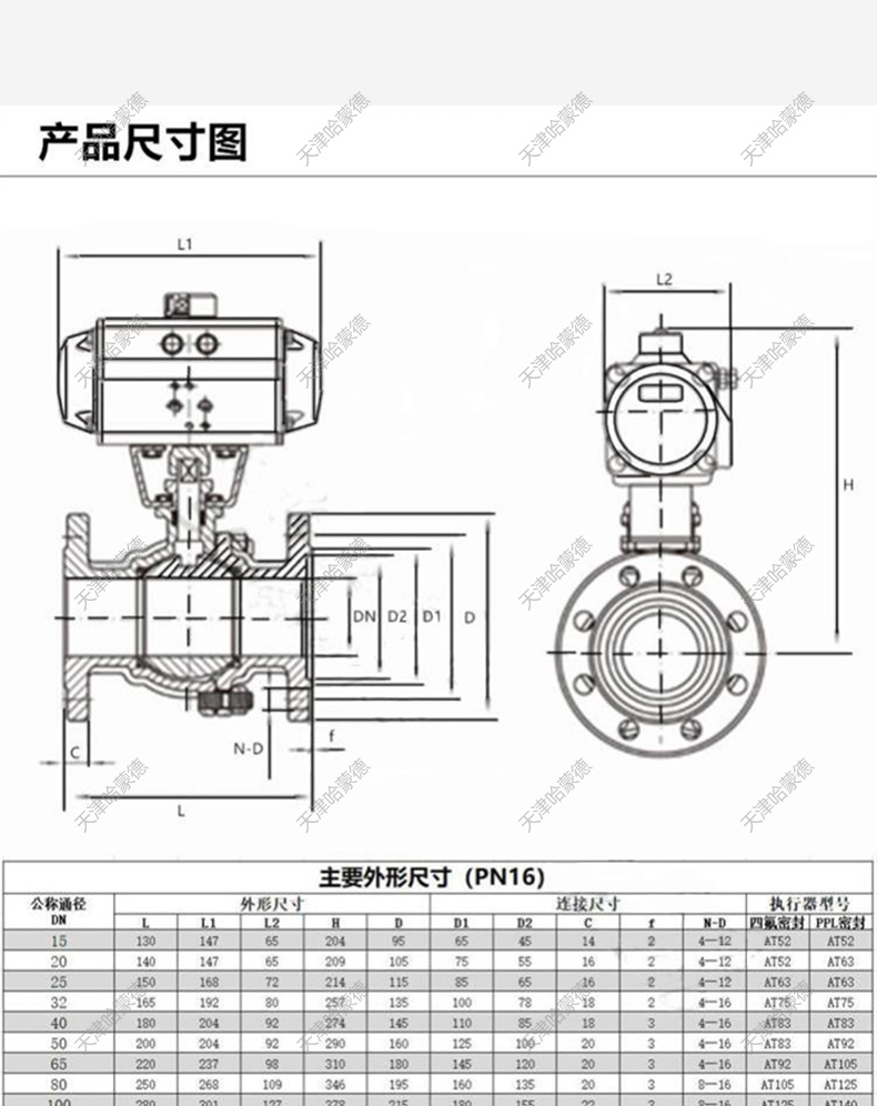 哈蒙德Q641F-16P304/316不锈钢气动法兰球阀O型高平台硅溶胶化工部HG20592.jpg