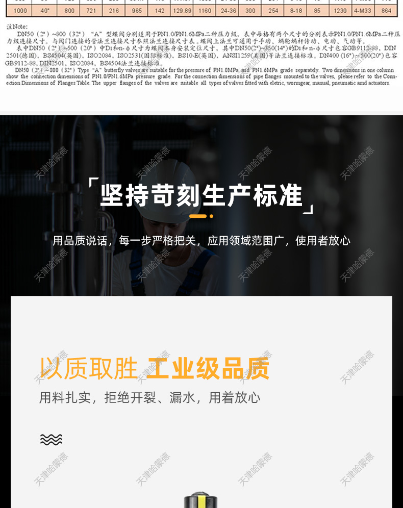 哈蒙德D671X-10P硅胶不锈钢对夹式气动蝶阀201/304DN50 65 80 100 125 150.jpg