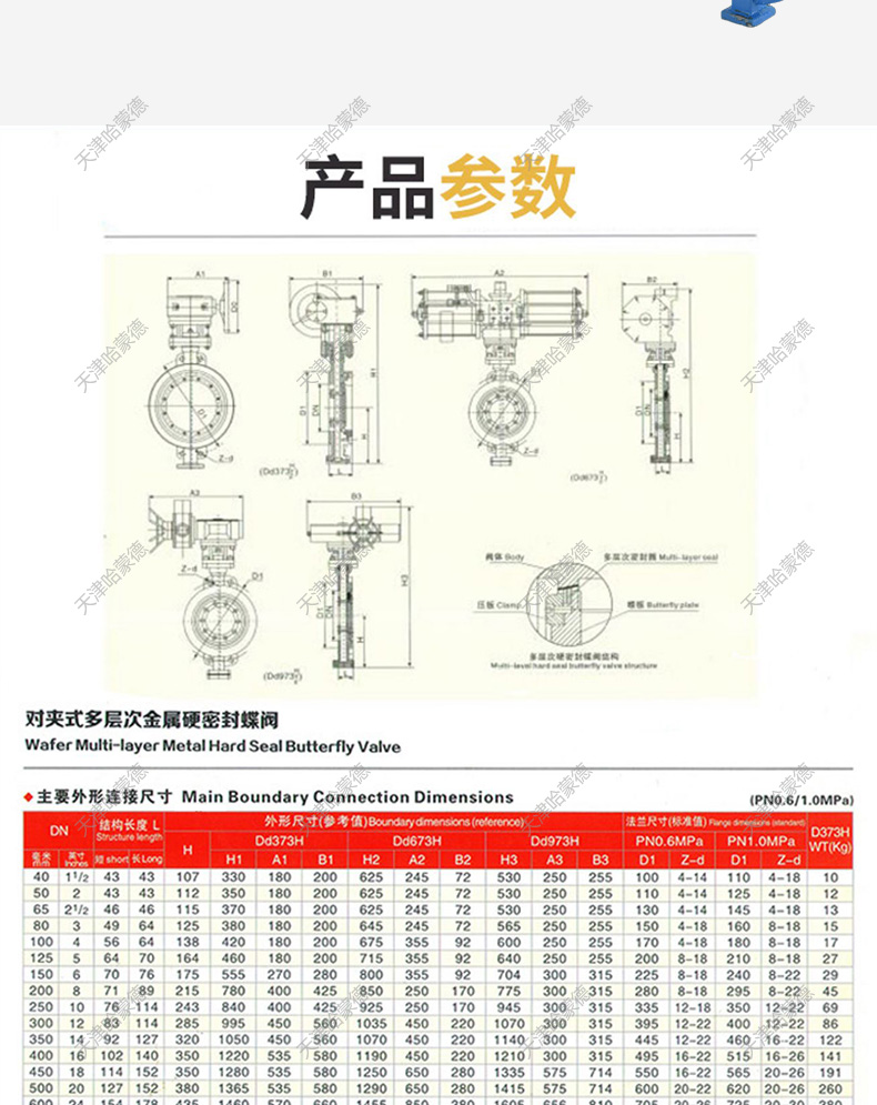 哈蒙德D673H-16C防爆气动铸钢硬密封对夹蝶阀三偏心隔爆高温蒸汽开关切断阀.jpg