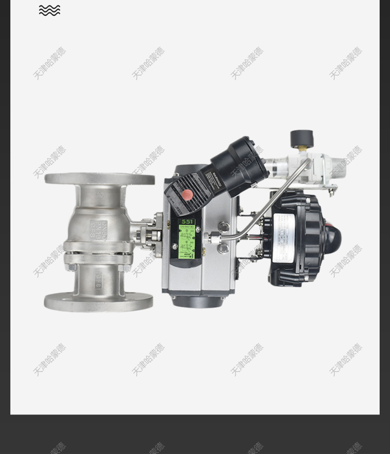 哈蒙德ASCO电磁阀防爆型不锈钢法兰气动球阀隔爆气动O型切断阀Q41F-16P.jpg