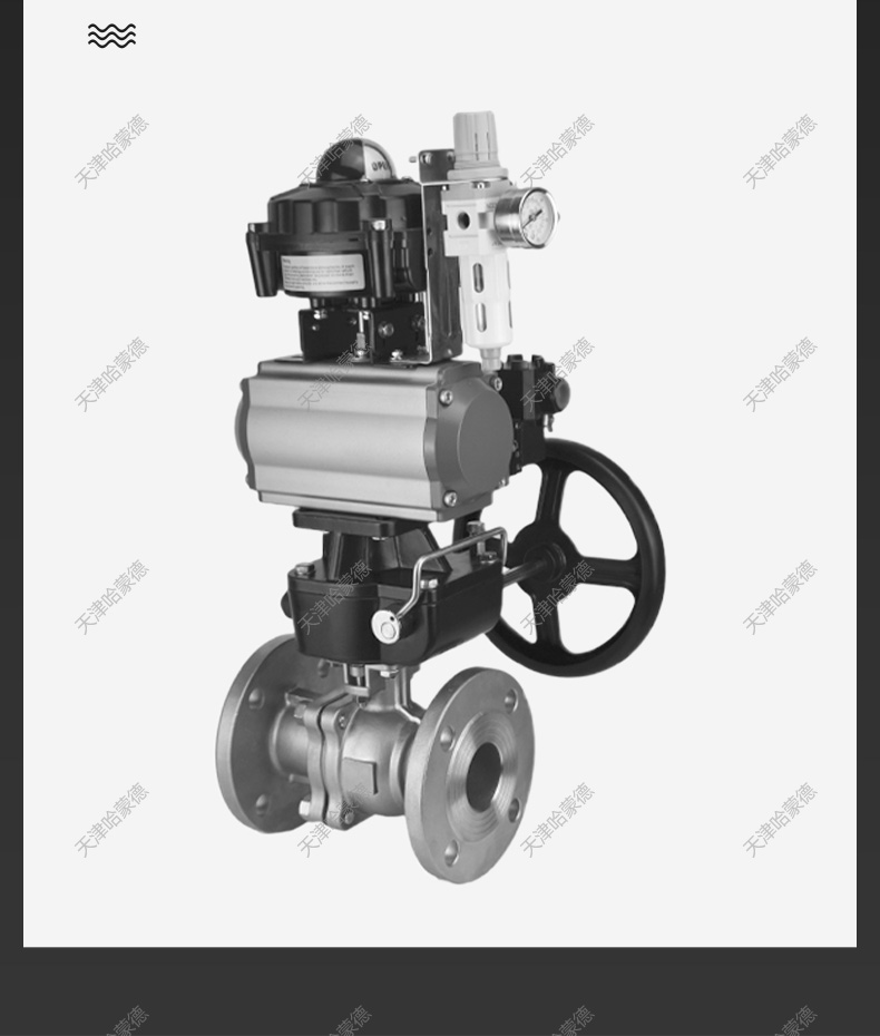 哈蒙德Q641F-16P304/316L不锈钢防爆气动法兰球阀隔爆电磁O型紧急切断阀门.jpg