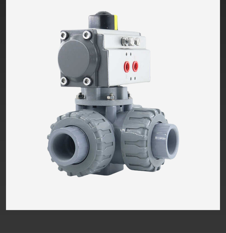 哈蒙德UQ624/5F-10S CPVC气动三通球化工水管阀换向阀L型T型耐高温耐酸碱防腐蚀.jpg