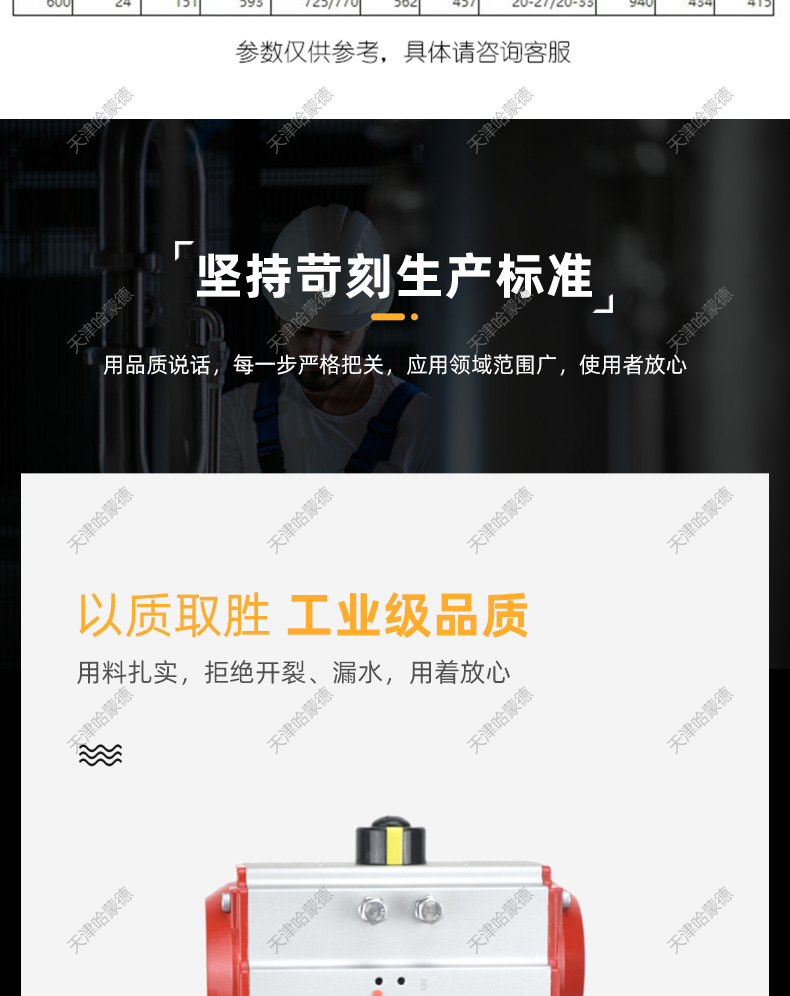 哈蒙德D671X10P硅胶不锈钢气动蝶阀DN50 65 80 100 125 150 200.jpg