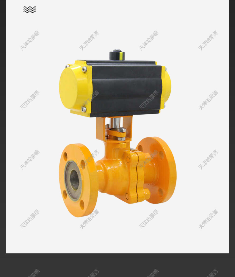 哈蒙德Q641F-64C气动高压铸钢法兰球阀碳钢高温蒸汽石油柴油燃气天然气防爆.jpg
