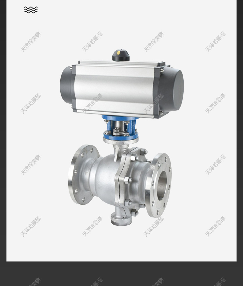 哈蒙德Q671F-16P防爆意大利式气动薄型球阀超薄304/316不锈钢法兰切断阀.jpg