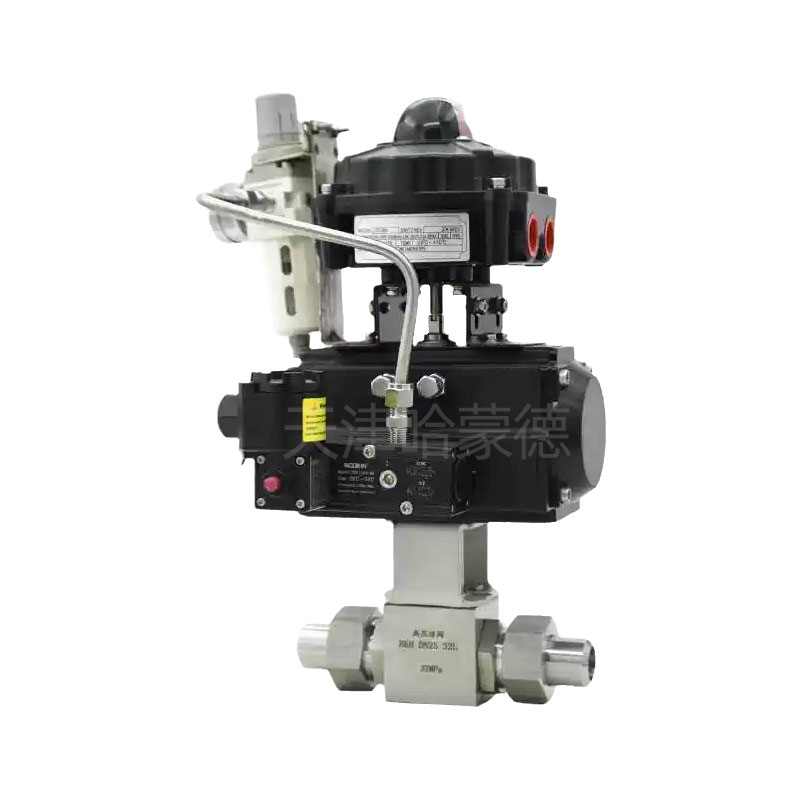 哈蒙德Q661F-320P YJZQ天然气气站CNG切断阀不锈钢螺纹焊接高压防爆气动球阀