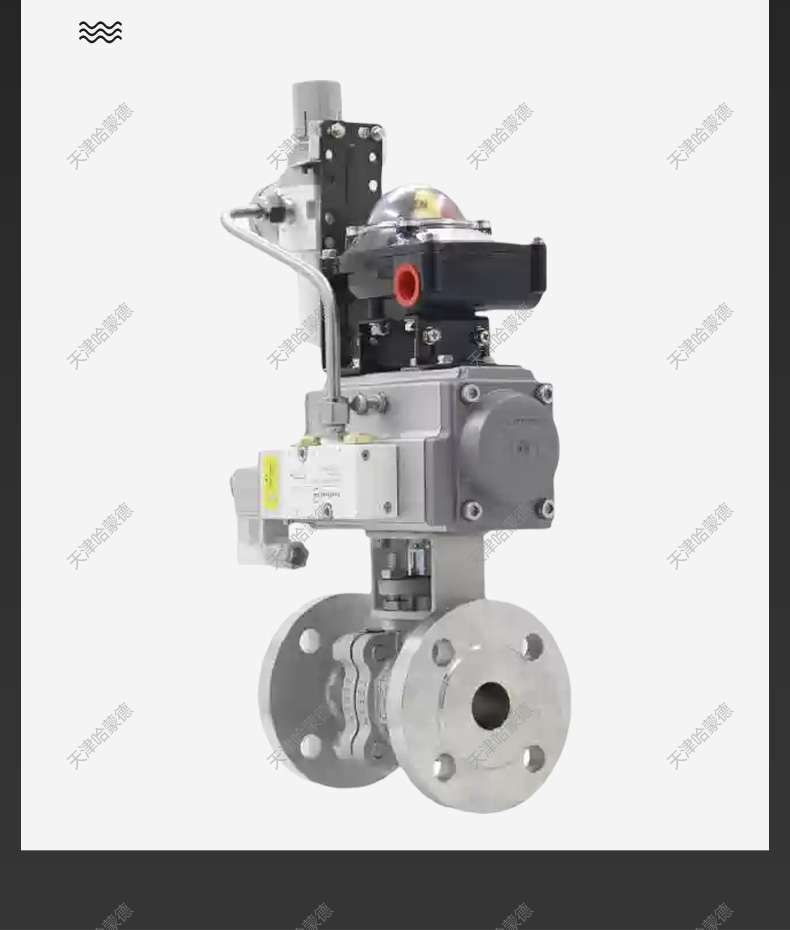 哈蒙德304不锈钢防爆气动法兰球阀O型快速切断阀316材质Q641F16P.jpg