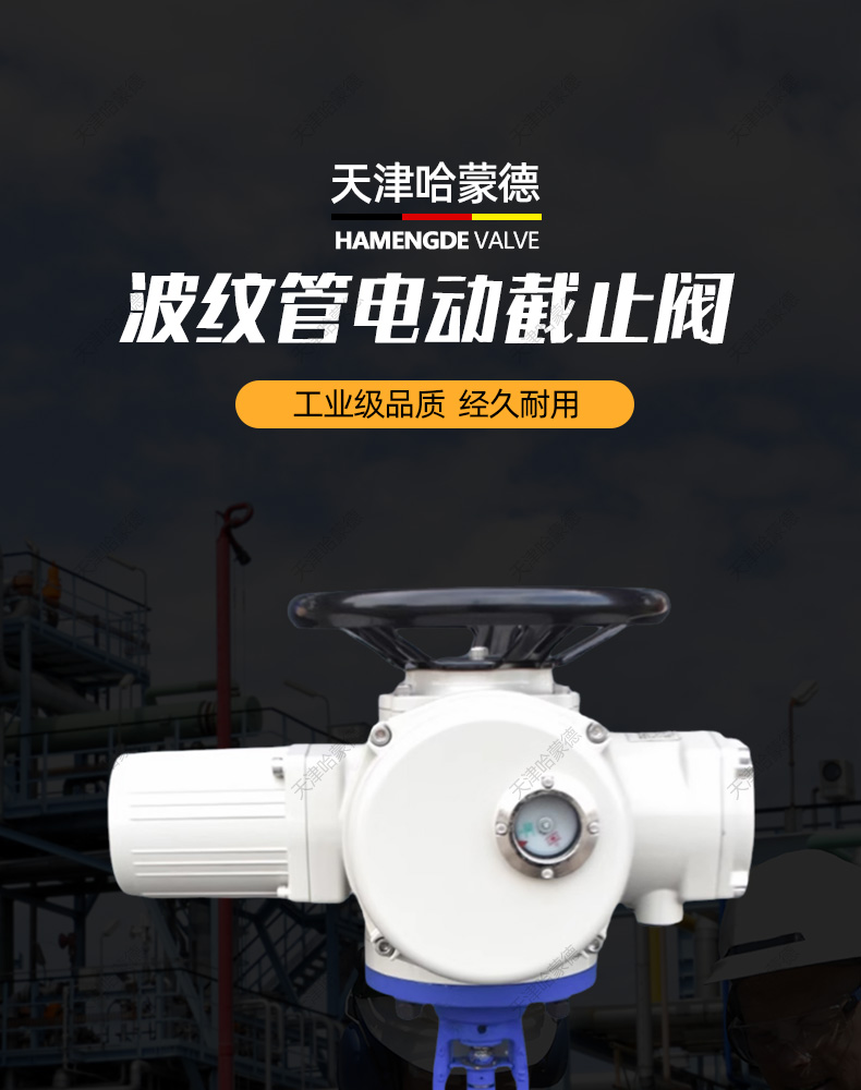 哈蒙德电动波纹管截止阀WJ941W16C高温导热油蒸汽防爆开关调节.jpg