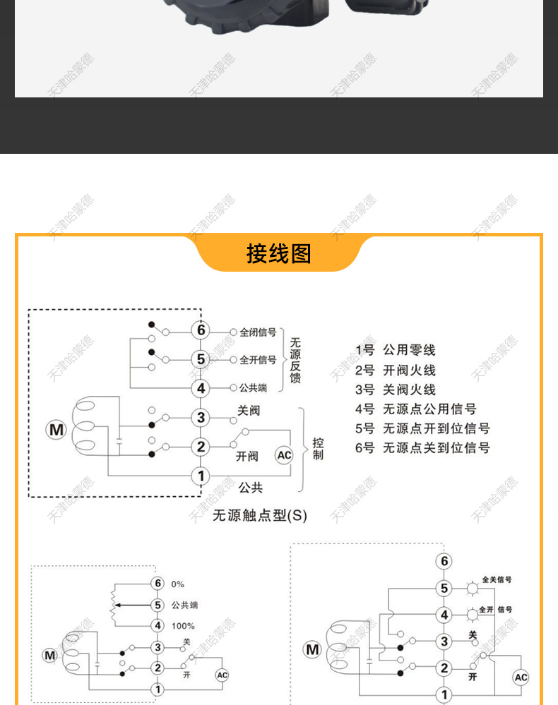 哈蒙德UQ924/5F-10S UPVC电动三通球阀PVC转向阀换向阀切换阀L/T型耐酸碱塑料.jpg