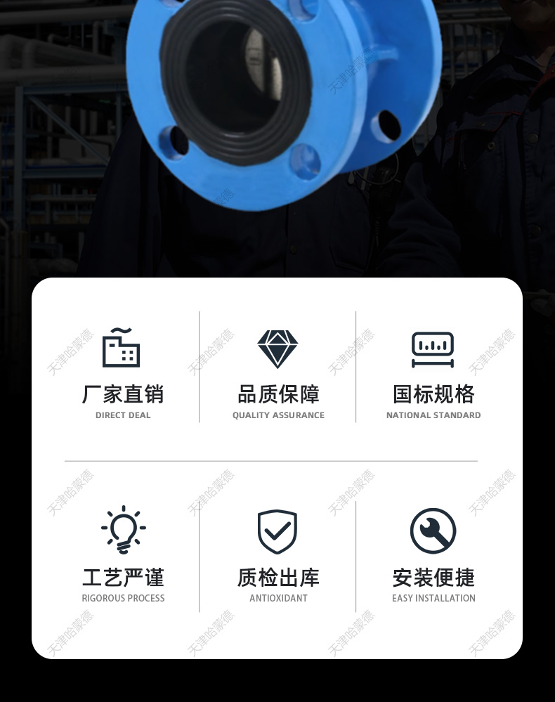 哈蒙德电动法兰蝶阀D941X16Q开关阀门DN80 100 150 200 250 300.jpg