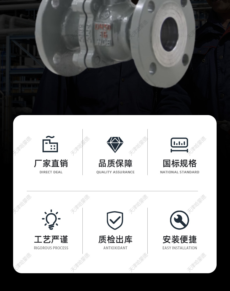 哈蒙德Q941F-16C电动法兰球阀DN15 20 25 32 40 50 65 80 100 125 150 200.jpg