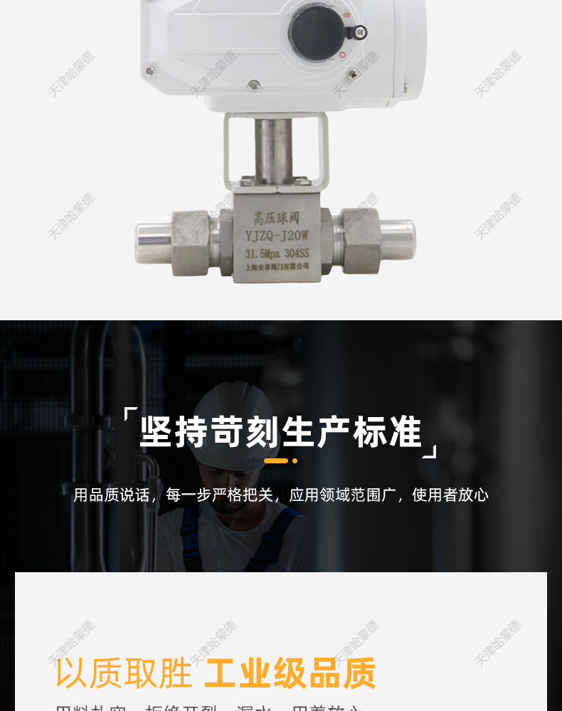 哈蒙德Q911N 304不锈钢CNG天然气BHK电动高压球阀焊接活接对焊接32MPa.jpg