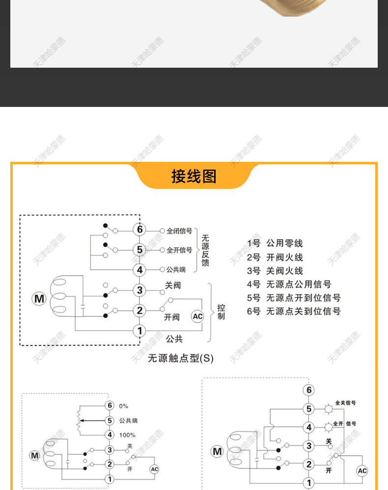 哈蒙德DQF-DM开关型模拟量中央空风机盘管电动三通球阀DN32 40 50.jpg