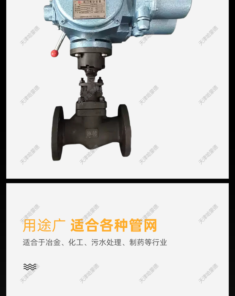 哈蒙德A105锻钢防爆电动法兰截止阀开关比例调节阀J941H16/25C.jpg