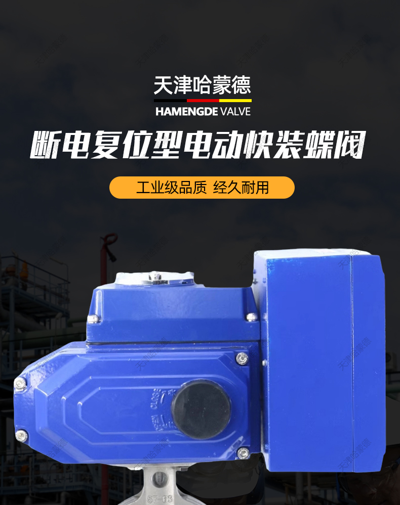 哈蒙德D981X-16P断电复位型电动快装蝶阀食品卫生级304不锈钢卡箍卡盘式阀.jpg
