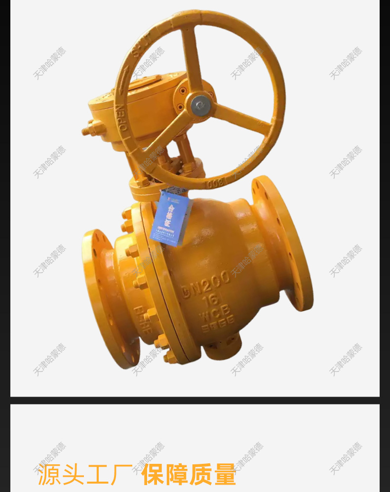 哈蒙德固定式涡轮法兰球阀Q347F16C燃气天然气液化气耐高温蒸汽.jpg
