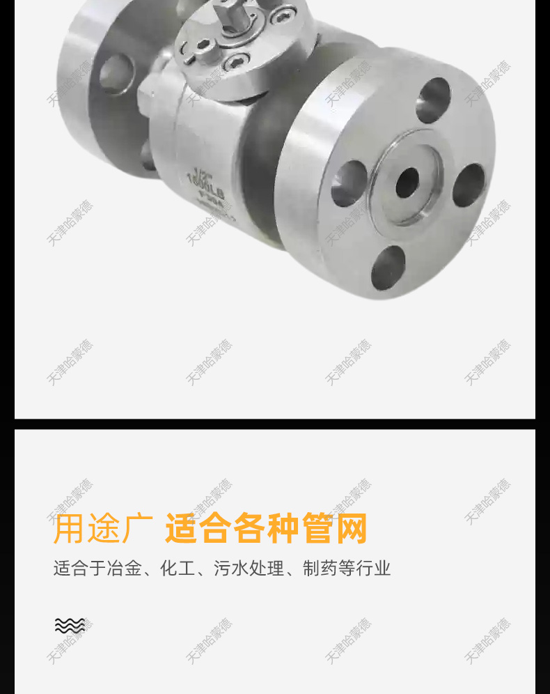 哈蒙德304/316L不锈钢高压锻钢法兰球阀Q41F1500LB燃气天然气.jpg