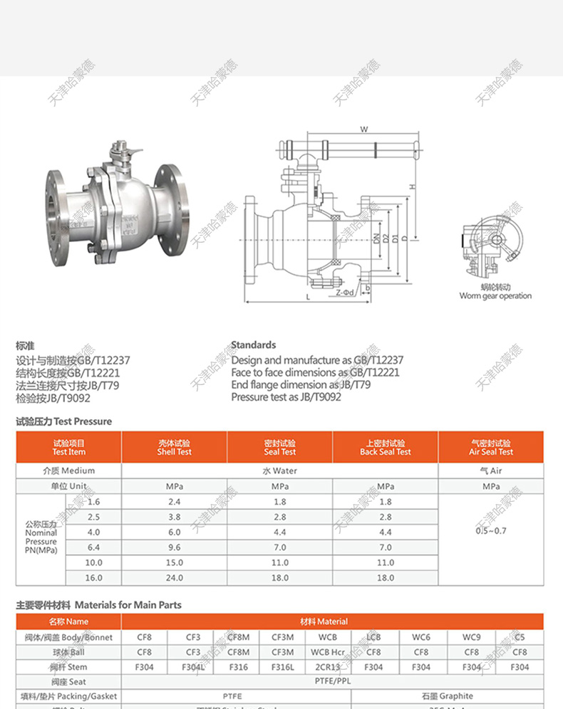 哈蒙德304/316不锈钢高平台法兰球阀硅溶胶国标化工部HG/T20592.jpg