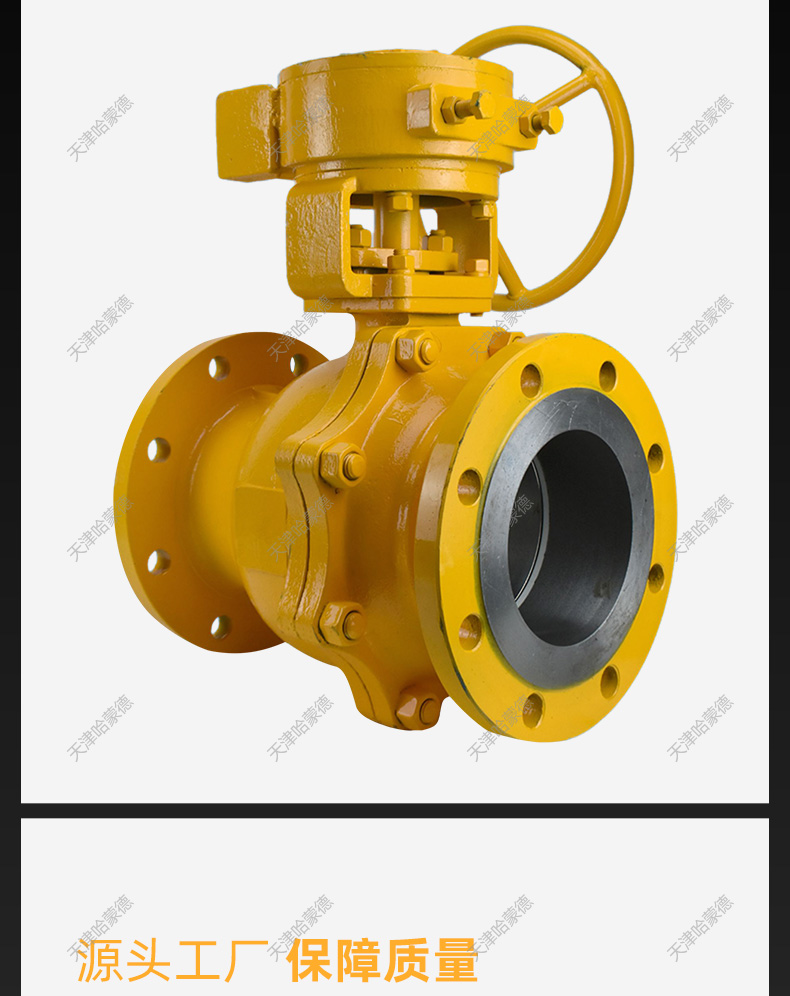哈蒙德Q341F铸钢涡轮法兰天然气切断阀Q347石油液化气沼气氨球阀.jpg