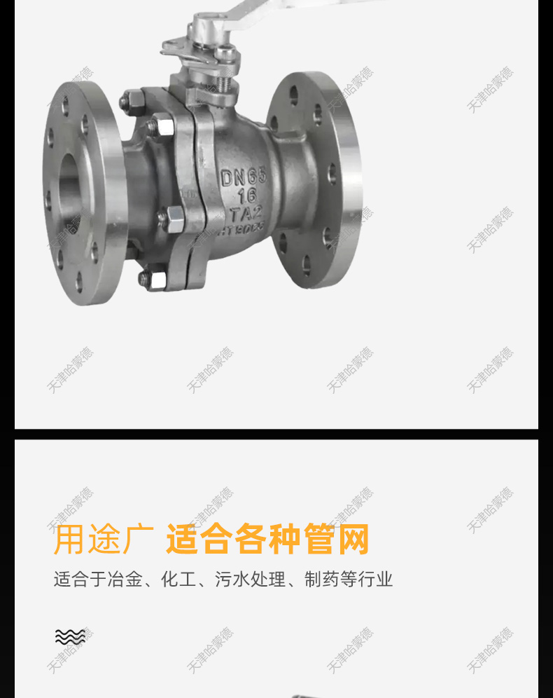 哈蒙德Q41F16Ti钛合金法兰球阀TA2镍材/锆材/钛材阀门耐强酸强碱.jpg
