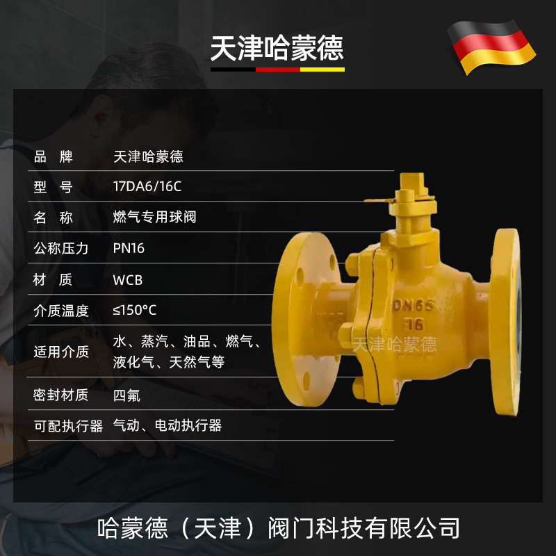 哈蒙德防火防静电煤石油柴油燃气天然气专用铸钢法兰球阀Q41F16C