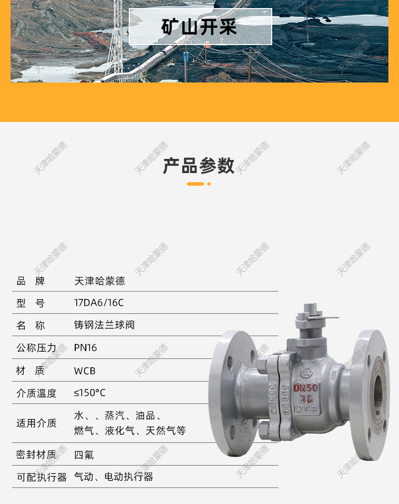 铸钢法兰球阀q41f16c耐高温蒸汽碳钢手动阀门DN25 80 40 65 150.jpg