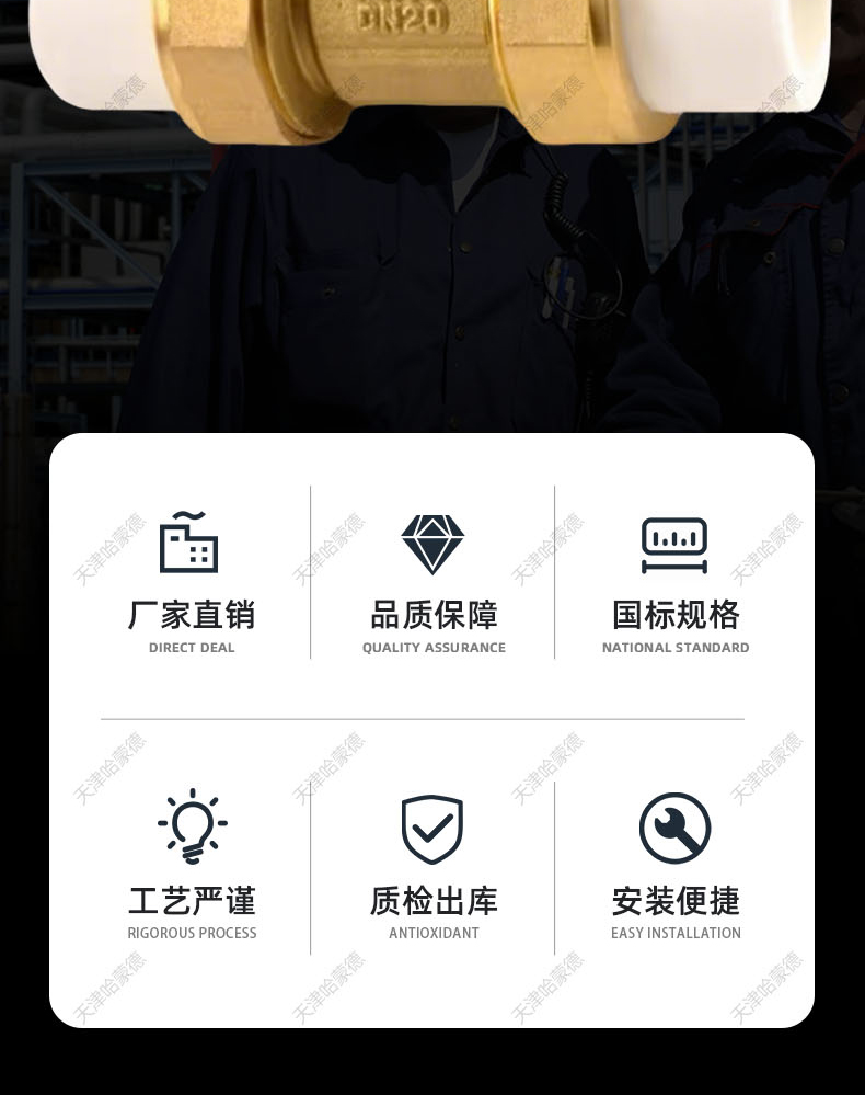 哈蒙德HMDPPRSHJTQF全铜PPR双头活接铜球阀热熔管阀门4分 6分1寸双活接球阀.jpg