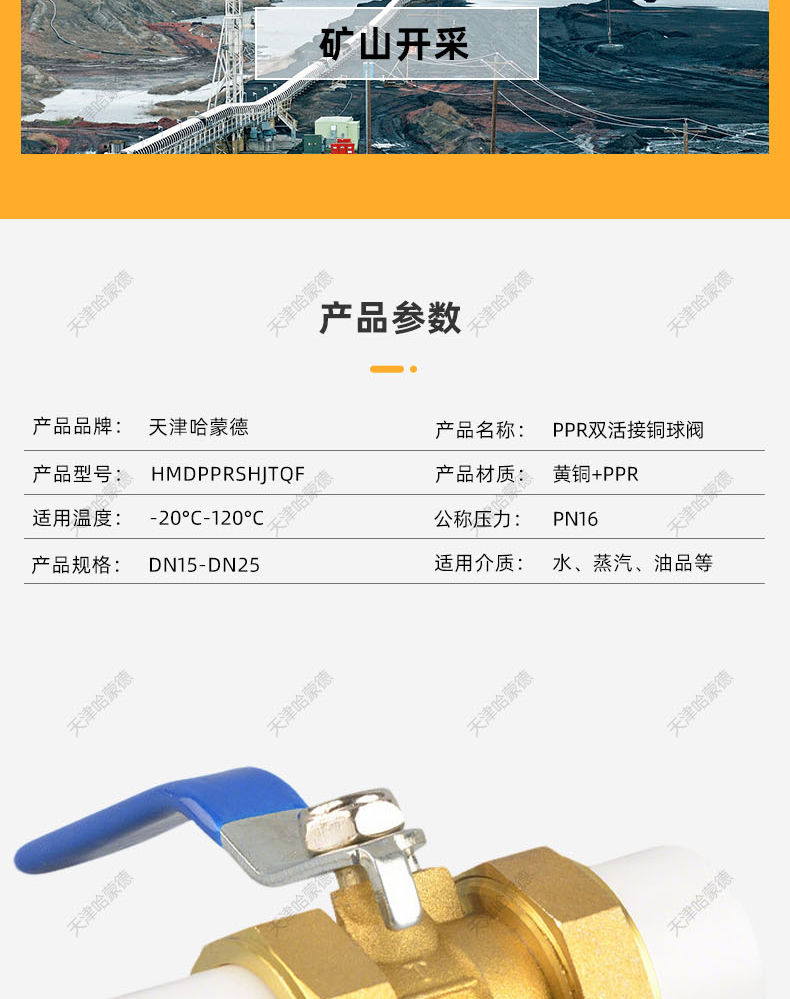 哈蒙德HMDPPRSHJTQF全铜PPR双头活接铜球阀热熔管阀门4分 6分1寸双活接球阀.jpg