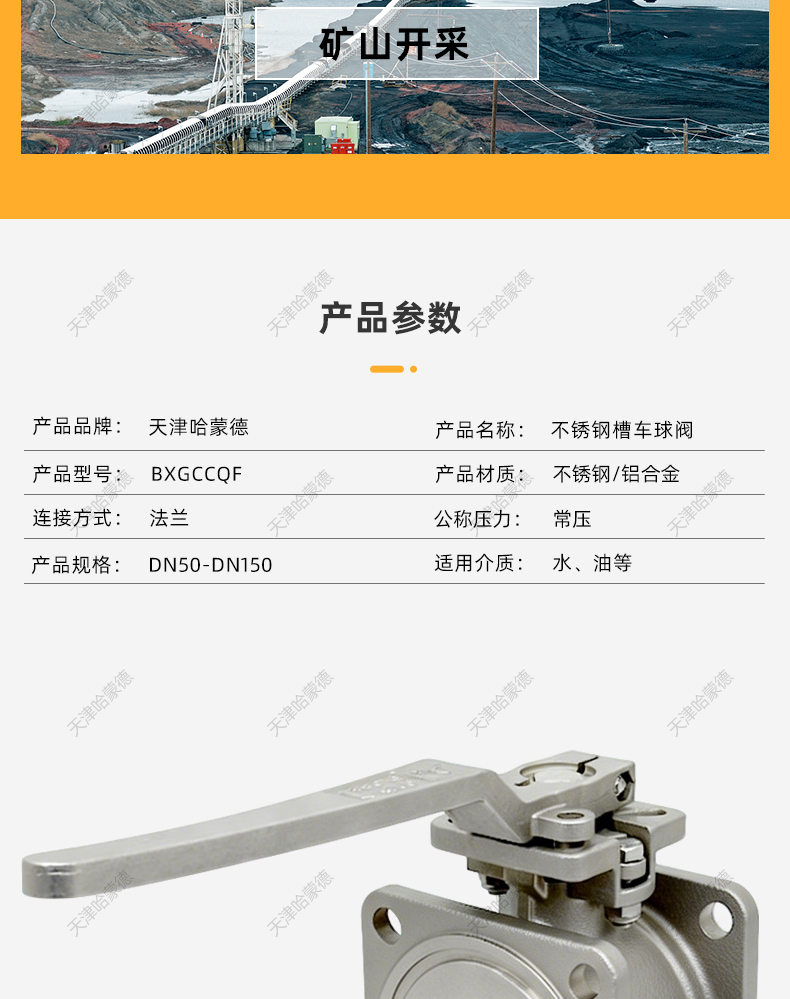 哈蒙德BXGCCQF 304不锈钢槽车球阀洒水车油罐车球阀方形法兰球阀DN50 DN80.jpg