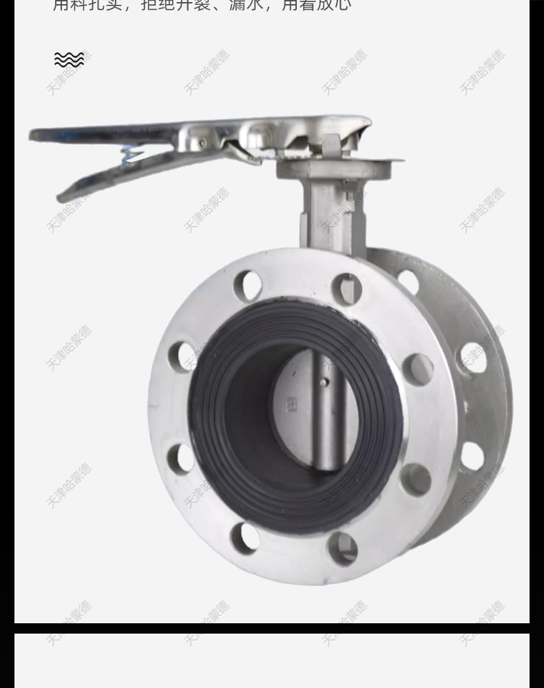 哈蒙德D41X10/16P全不锈钢304/316手动手柄软密封法兰式蝶阀EPDM.jpg