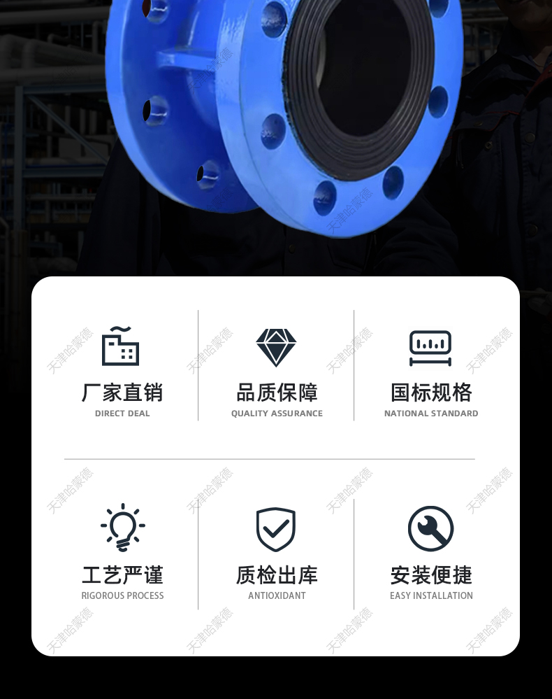 哈蒙德D341X-10/16Q涡轮法兰式蝶阀软密封手动DN50 65 80 100 150 D341X-10/16.jpg