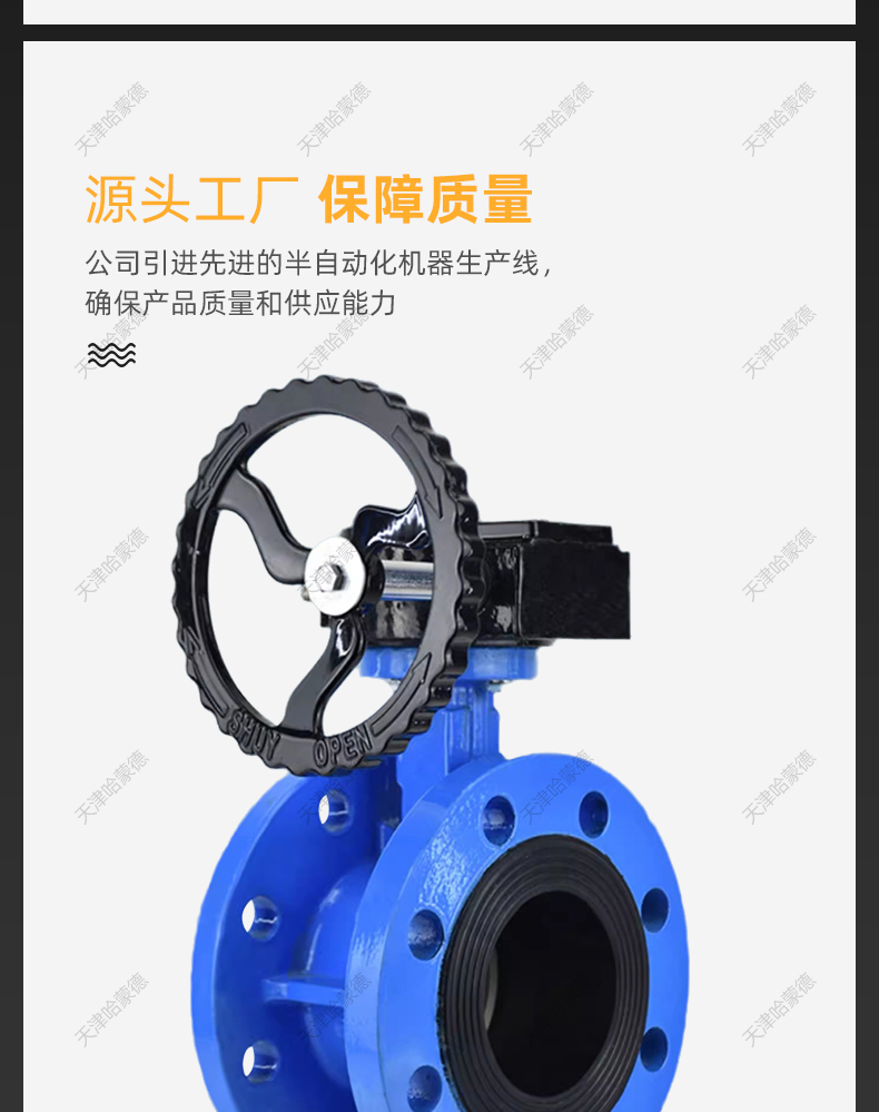 哈蒙德D341X-10/16Q涡轮法兰式蝶阀软密封手动DN50 65 80 100 150 D341X-10/16.jpg