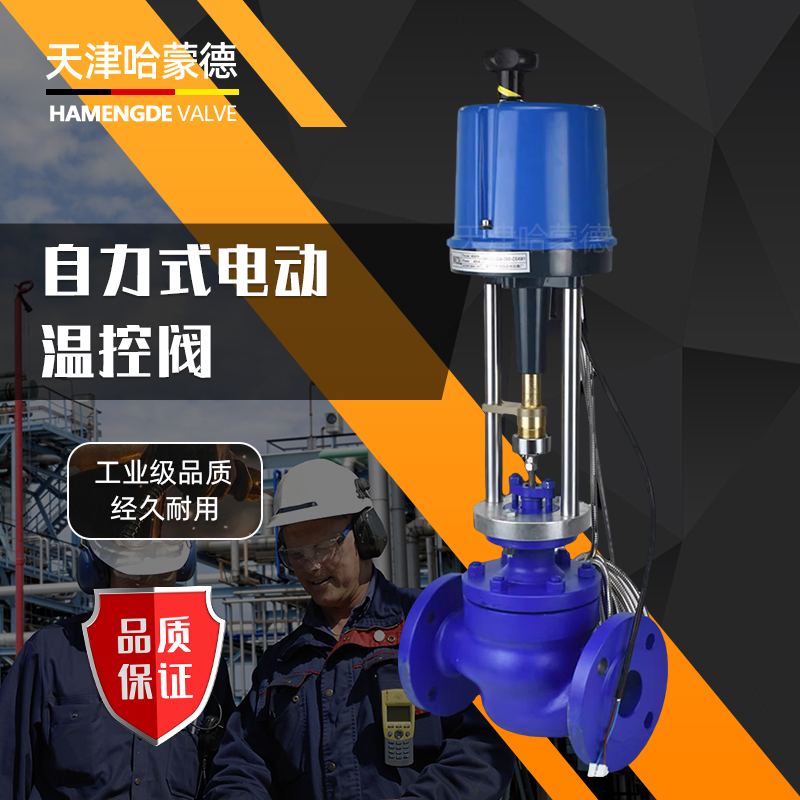 一体式电动温控阀ZZWPE16C/P自力式电动蒸汽温度控制恒温调节阀