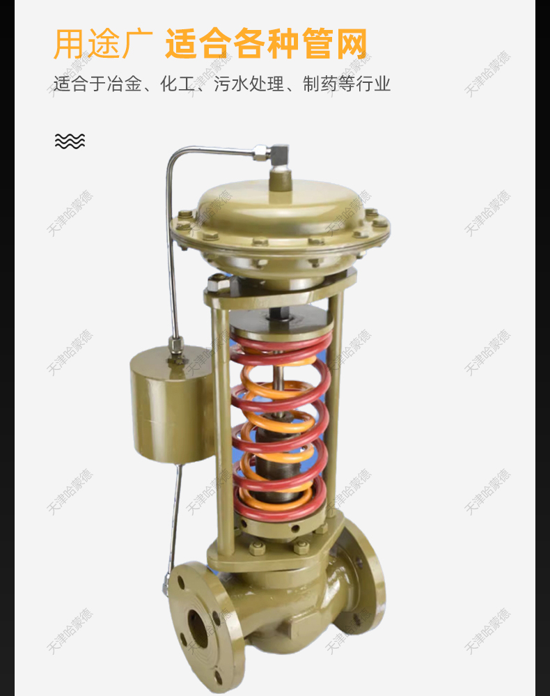 哈蒙德自力式压力调节阀ZZYP16C氮气蒸汽天燃气燃气减压稳压阀.jpg