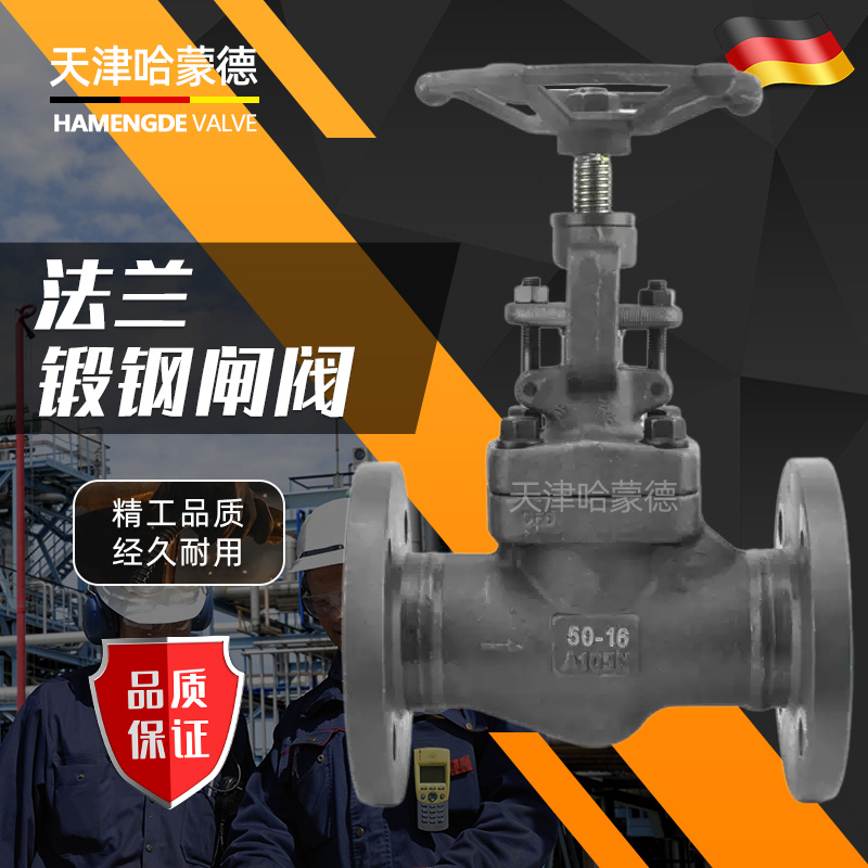 哈蒙德A105锻钢法兰闸阀高温蒸汽导热油锅炉化工热电厂Z41H-16C