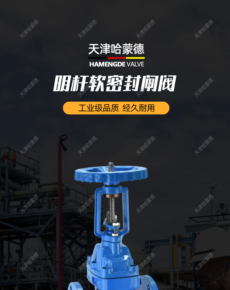 哈蒙德明杆闸阀门法兰软密封球墨铸铁消防自来水弹性座阀Z41X16.jpg