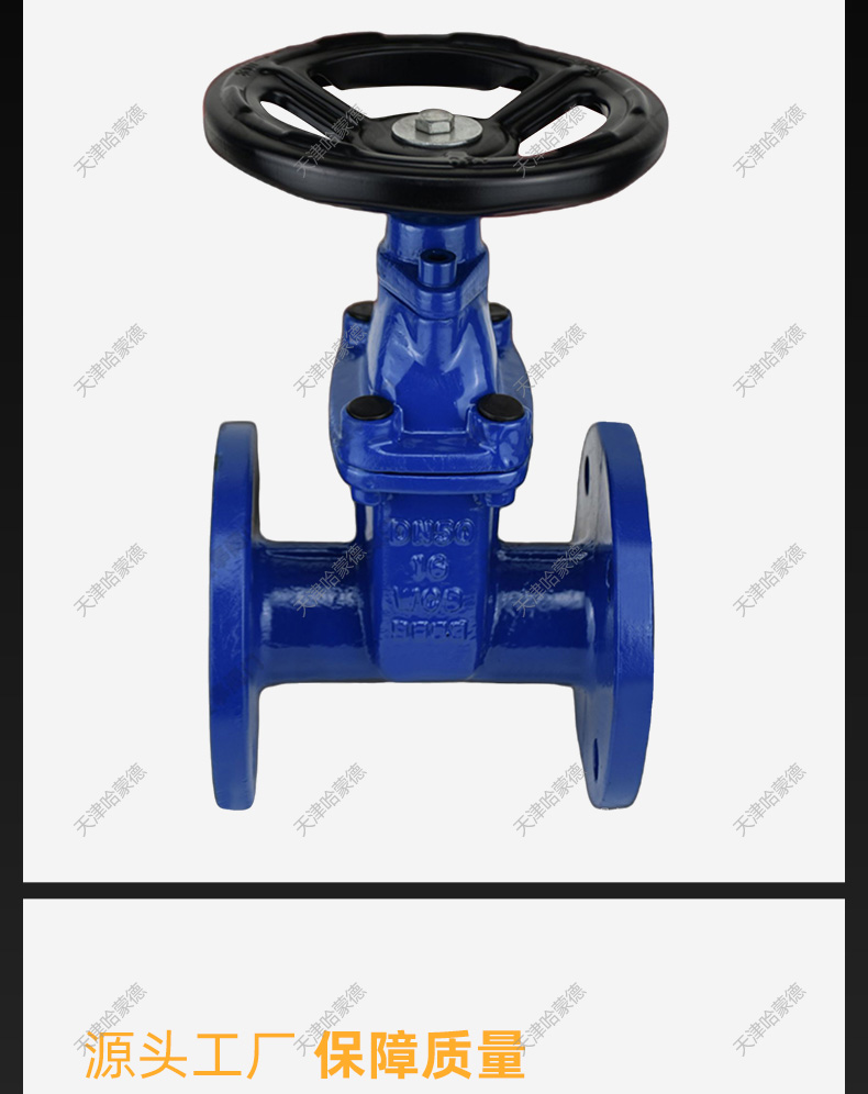 哈蒙德铸钢暗杆软密封闸阀弹性座封闸阀Z45X16C暖通消防水自来水.jpg