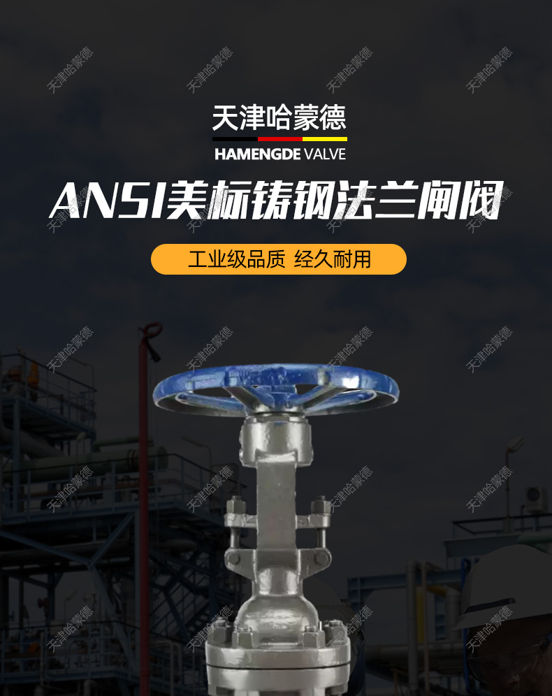 哈蒙德ANSI美标铸钢法兰闸阀Z41H150LB碳钢API高温蒸汽导热油.jpg