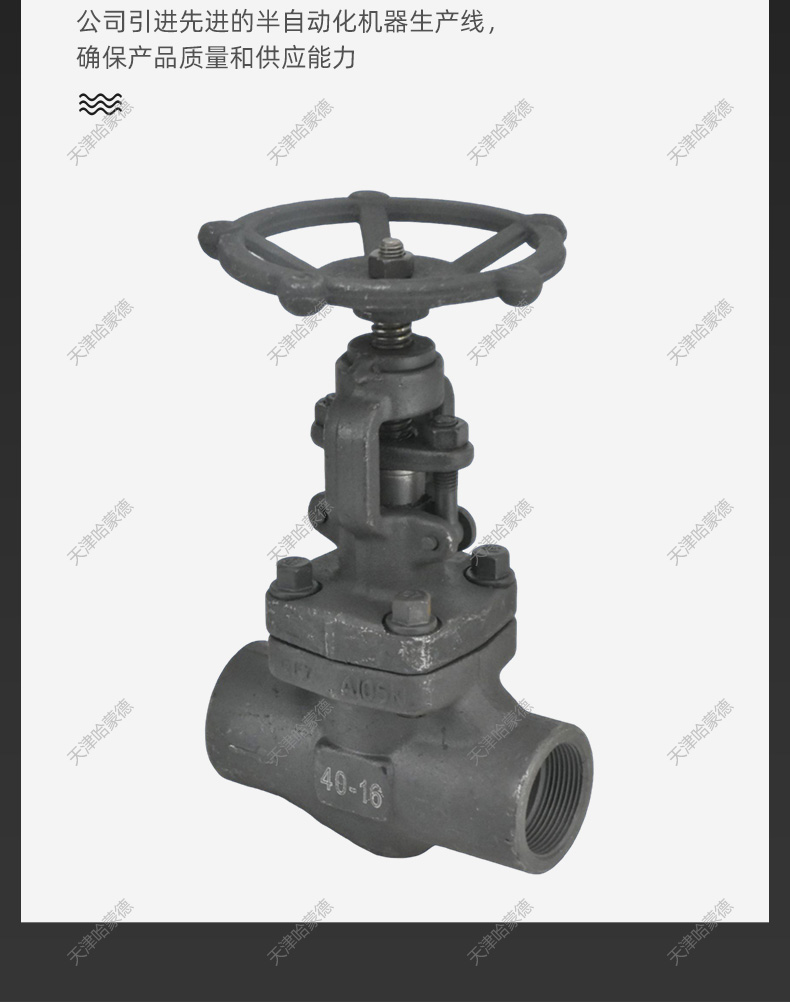 哈蒙德A105内螺纹锻钢闸阀Z11H16C丝扣内丝锅炉高温蒸汽导热油.jpg