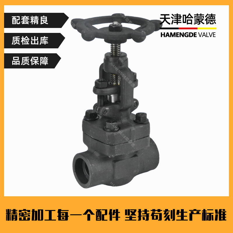 哈蒙德A105锻钢对焊式承插焊闸阀Z61H-16C锅炉化工电站高温蒸汽