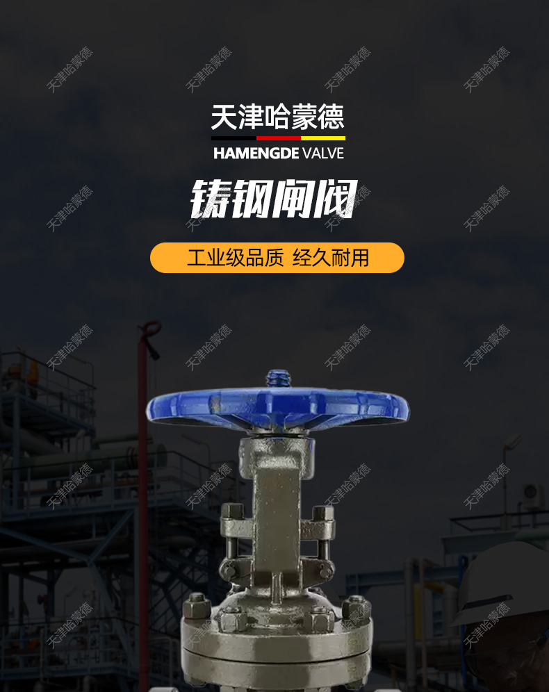 哈蒙德国标重型铸钢法兰闸阀碳钢高温高压Z41H64C蒸汽导热油耐.jpg