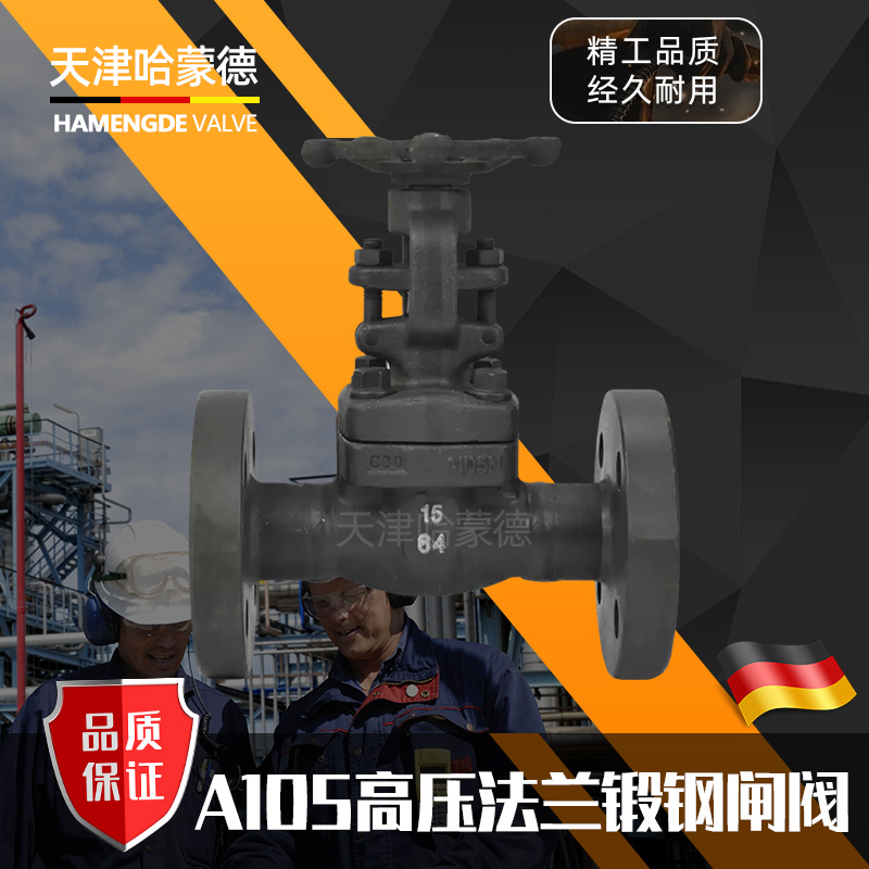 哈蒙德A105锻钢法兰高压闸阀Z41H-64C锅炉化工热电高温蒸汽导热油