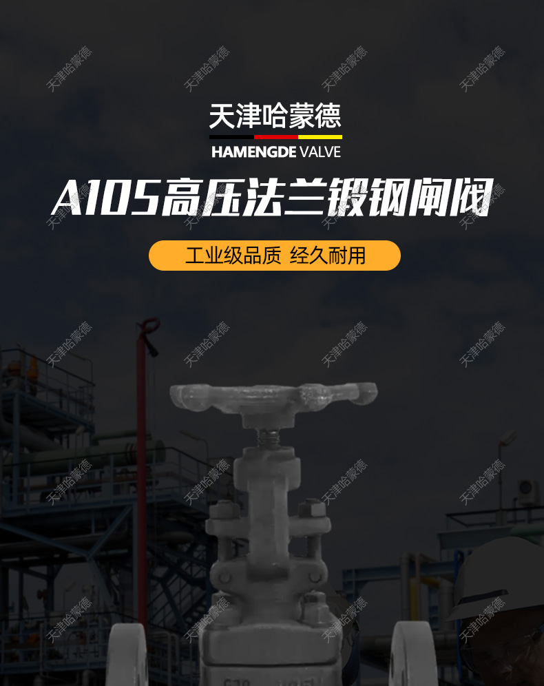 哈蒙德A105锻钢法兰闸阀Z41H40C锅炉化工冶金热电厂高温高压蒸汽.jpg