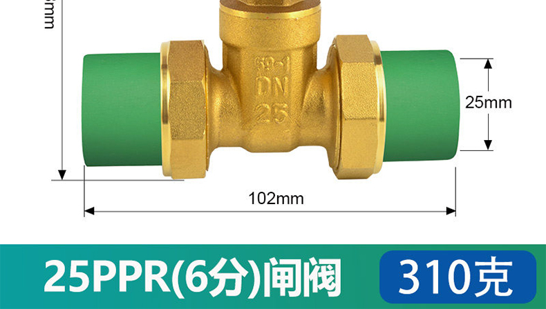 哈蒙德PPRSHJTZF截止阀双活接黄铜PPR闸阀4分自来水管热熔6分25阀门开关.jpg