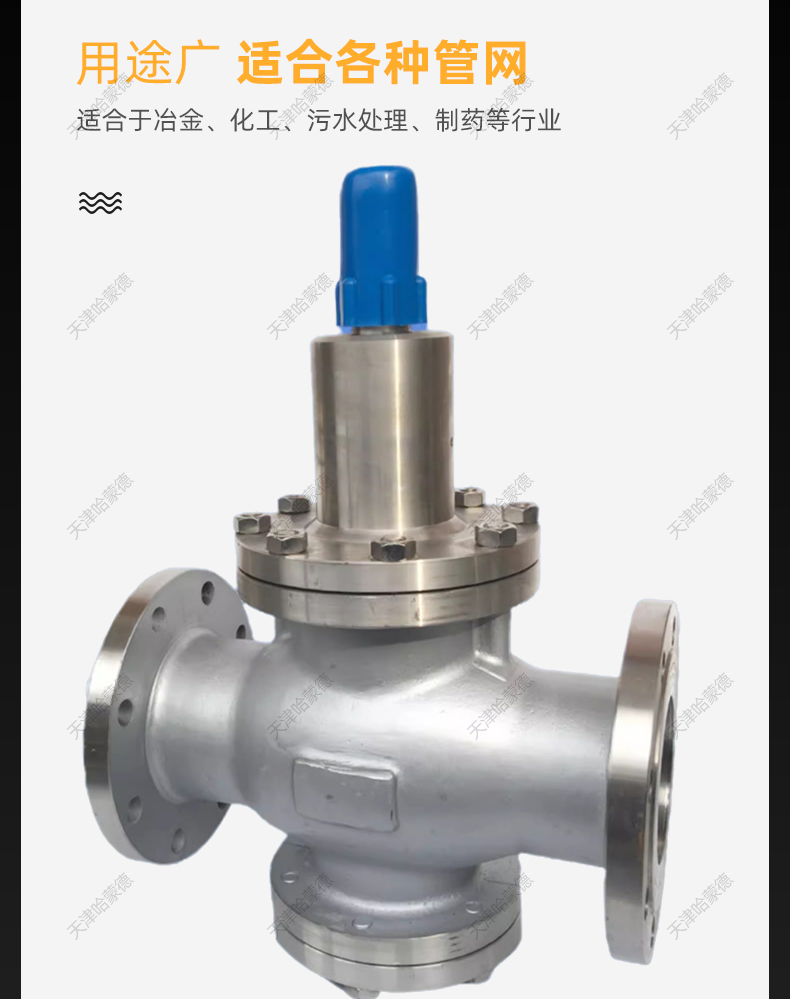 哈蒙德弹簧活塞式不锈钢法兰可调式减压阀消防自来水管道Y42X16P.jpg